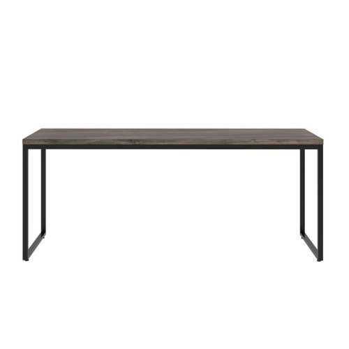 Escrivaninha Studio Carvalho Dark e Preta 180 cm