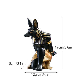 Estatueta Egípcio Anúbis Cão de Resina | Santorini ©