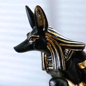 Estatueta Egípcio Anúbis Cão de Resina | Santorini ©