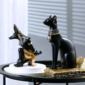 Estatueta Egípcio Anúbis Cão de Resina | Santorini ©