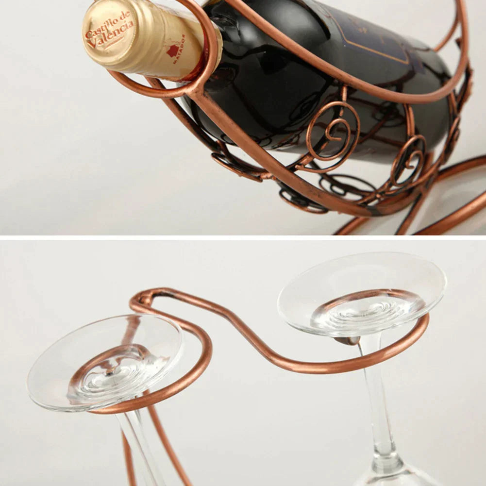 Suporte de Metal Exposição Para Taça e Vinho