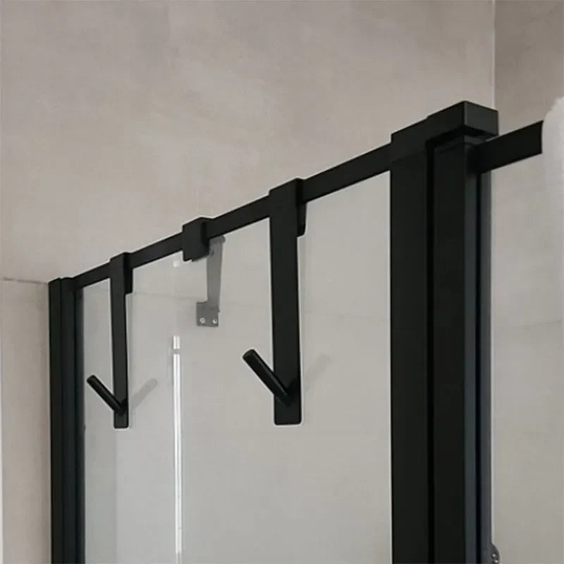 Suporte Porta de Banheiro de Box Para Toalha